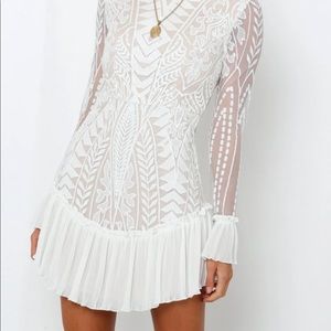 Hello Molly Spend All Your Time Waiting White Dress